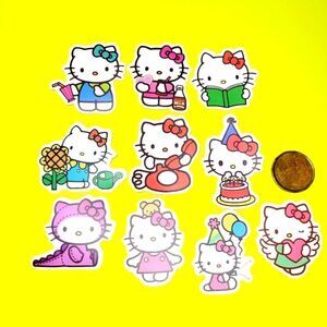 3/$20 brand new 10x waterproof hello kitty stickers